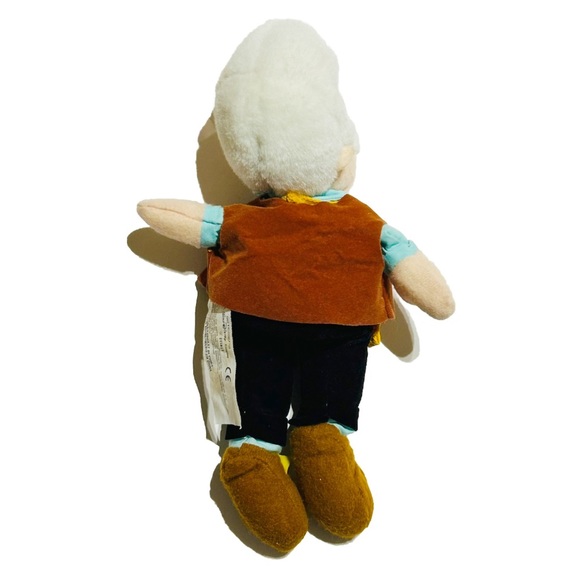 Walt Disney Store Pinocchio Geppetto Plush Doll 8” Bean Bag Toy Old Man Italian - Picture 4 of 16